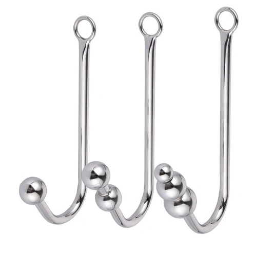 Anal Hooks and Hook Beaded with Cuffs 5334 Elegant Anal Collar 0806